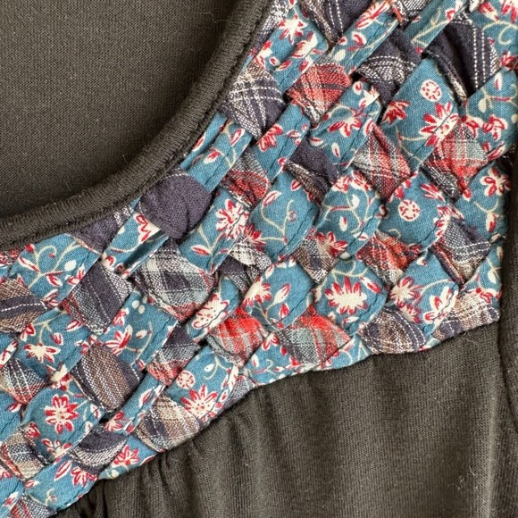 Flying Tomato Black Long Sleeve Ladies Casual Career Braided Neck Dress, L - Picture 4 of 8